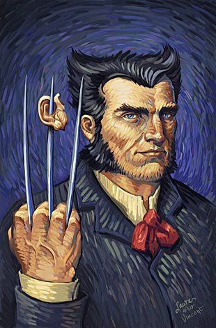 Wolverine, as inspired by Vincent van Gogh